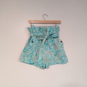 J. Crew Belted Paisley Summer Shorts